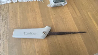 Lovely Vintage Eclipse No 13 Pad Saw Handle With Used Hacksaw Blade Fitted.