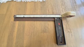 Vintage Stanley USA 12” Cast Steel Set Square – Good Condition.