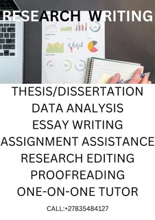Research Assistance: Thesis/dissertation/proposal/data Analysis/editing/assignment Projects