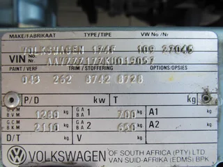 1990 Volkswagen Citi Golf 1.8i Citi