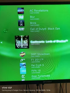 PS3 slim model with games installed