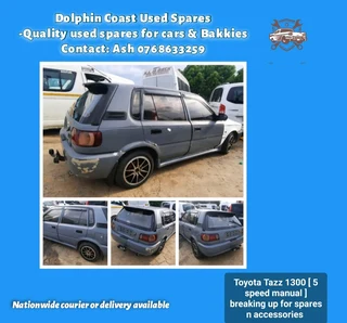Toyota Tazz 1300 breaking up for spares