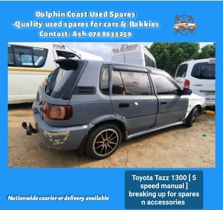 Toyota Tazz 1300 breaking up for spares