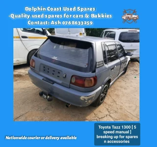 Toyota Tazz 1300 breaking up for spares