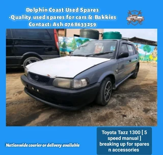 Toyota Tazz 1300 breaking up for spares