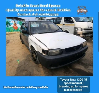 Toyota Tazz 1300 breaking up for spares