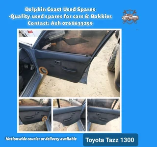 Toyota Tazz 1300 breaking up for spares