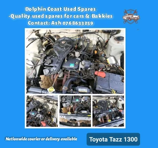 Toyota Tazz 1300 breaking up for spares