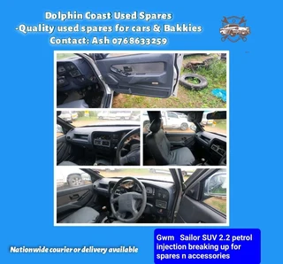 Gwm sailor suv stripping for spares
