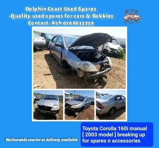 Toyota Corolla 160i stripping for spares