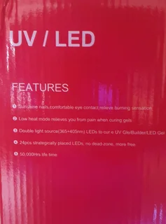 Nail lamps uv led 48 watts pretty in pink brand new for sale