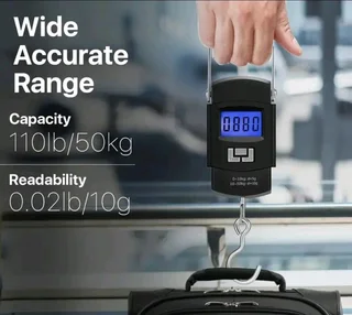 Hook scales 50kg capacity brand new including batteries for sale