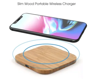 Wireless charger wood grain for sale brand new