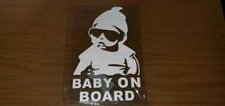 Baby and kidz on board vynils various designs ready made uv resistant