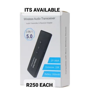 Bluetooth 3 in 1 transmitter receiver built-in lithium ion battery