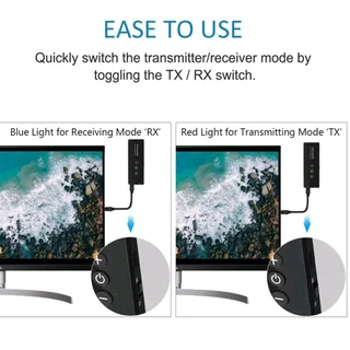 Bluetooth 3 in 1 transmitter receiver built-in lithium ion battery