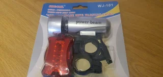 Bicycle front and rear led lights brand new including batteries
