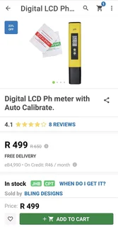 Ph meter testers brand new with calibration powder and carry case