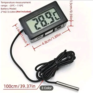 Thermometer with probe perfect for fishtank, freezer, room temp and it