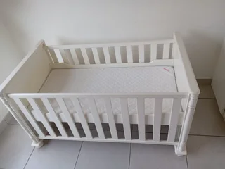 Baby cot and mattress for sale