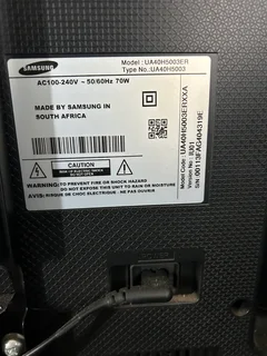 Samsung 40” Full HD TV – Model UA40H5003ER