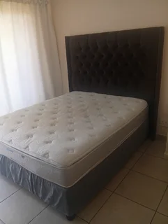 Bed and headboard
