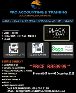 BLACK FRIDAY SPECIAL – LIMITED TIME ONLY! BOOKKEEPING / PAYROLL HR COMBO COURSE R3000