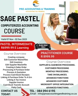 Black Friday Special – Sage Bookkeeping &amp; Payroll Combo R3000