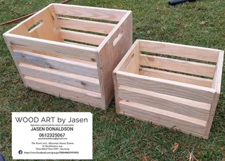 Wooden boxes & crates