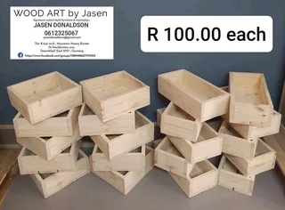 Wooden boxes &amp; crates