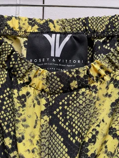 Rosy &amp; Vitori Yellow Snake Print 1 Piece