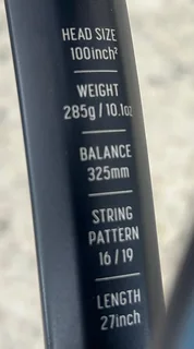 Yonex Ezone racket 100 (Head size), 285g (Weight), L2 Grip size