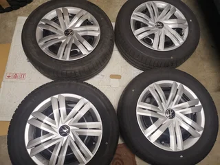 Brand new VW Polo 14inch steel rims with New Goodyear 185/60R14 Tires