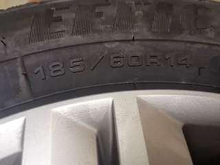 Brand new VW Polo 14inch steel rims with New Goodyear 185/60R14 Tires