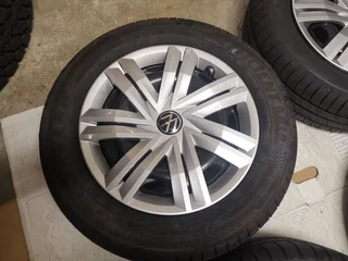 Brand new VW Polo 14inch steel rims with New Goodyear 185/60R14 Tires