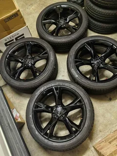 4 x Audi A5/A6/A7 19inch OEM Factory Rims with 255/40R19 Tires - PCD5/112