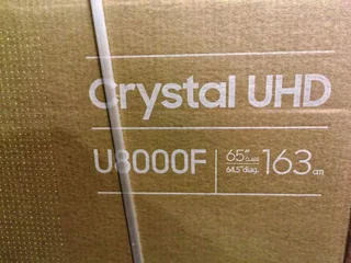 Brand New Samsung 65 U8000F Crystal UHD 4K Smart LED TV - 2 Years Samsung Warranty