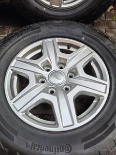 Brand new set of 4 x Ford Ranger 17inch Rims with Continental ATR All Terrain Tires - PCD 6/139