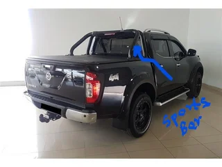 Sportsbar with HMSL (Black) for a 2018  Nissan Navara Double Cap bakkie 4x4
