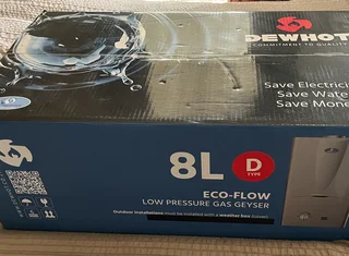 Dewhot 8L gas geyser. Brand New
