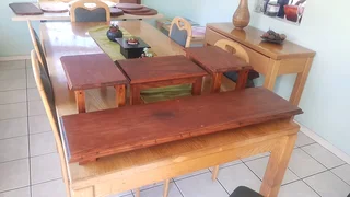 Table,bench, coffe table cutting boards and more