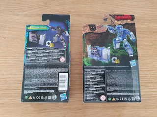 Hasbro Transformers Legacy Evolution Core Class Soundblaster and Kingdom Core Class WFC Soundwave