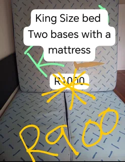 King Size Bed and Matrass