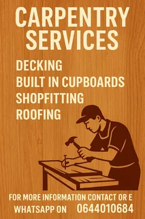 Skilled carpenter available