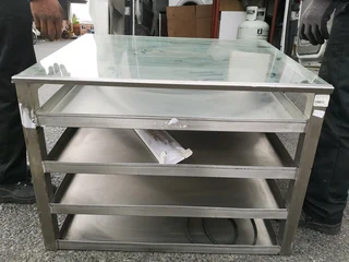 Stainless steel display unit for Bakery