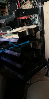 Mobile Tool Trolley with 5 Adjustable Metal Shelves