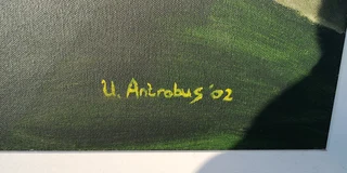 Beautiful Arum Lilly in Frame 103/92cm