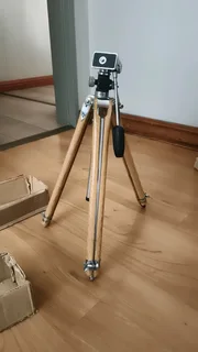Wooden bamboo tripod