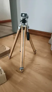 Wooden bamboo tripod