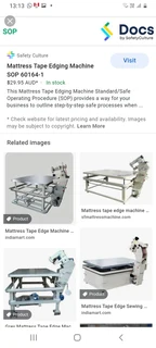 Mattress Tape Edge Machine